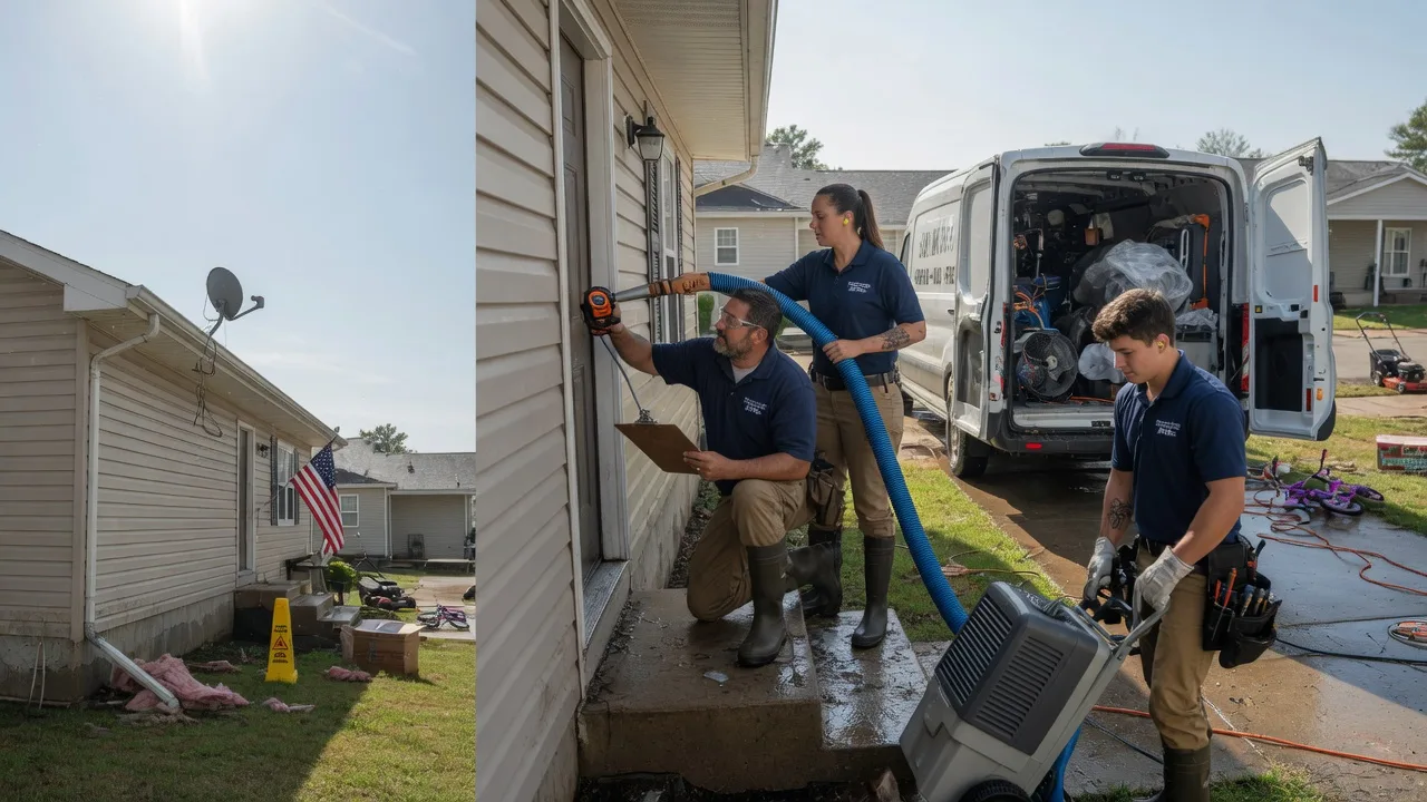 Ceiling Water Damage Restoration in Hooks, TX near me